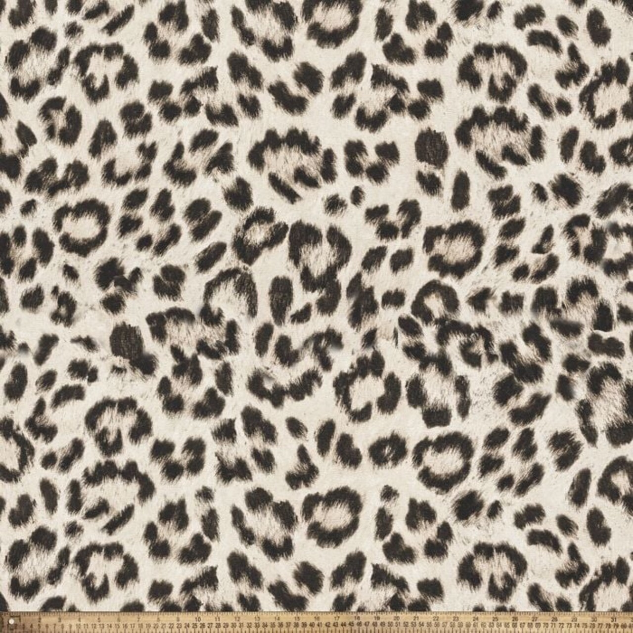 Snow Leopard Animal Print Anti-Pill Premium Fleece Fabric | By The Yard